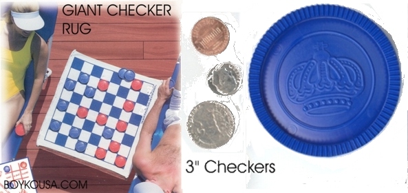 large 3 inch checkers